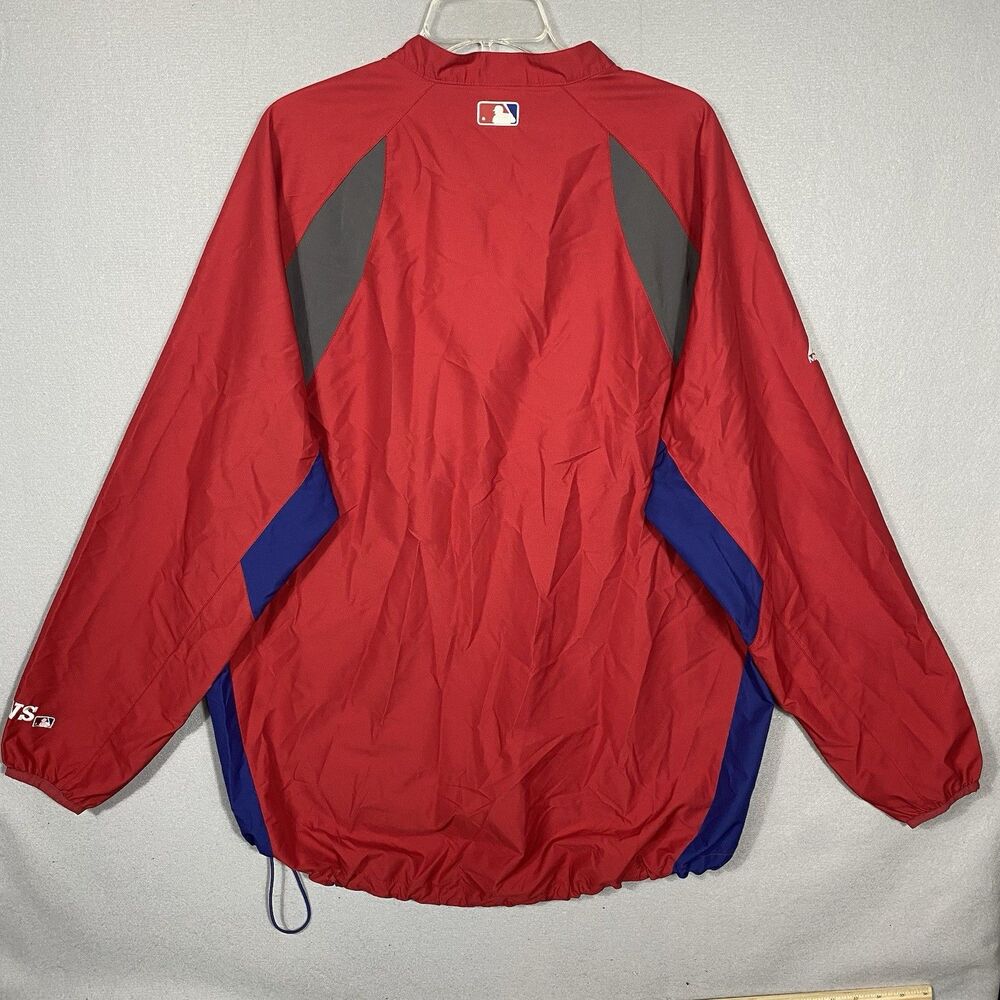 2012 Majestic Authentic Collection World Series Dugout Warmup Jacket L Tigers - Picture 2 of 10